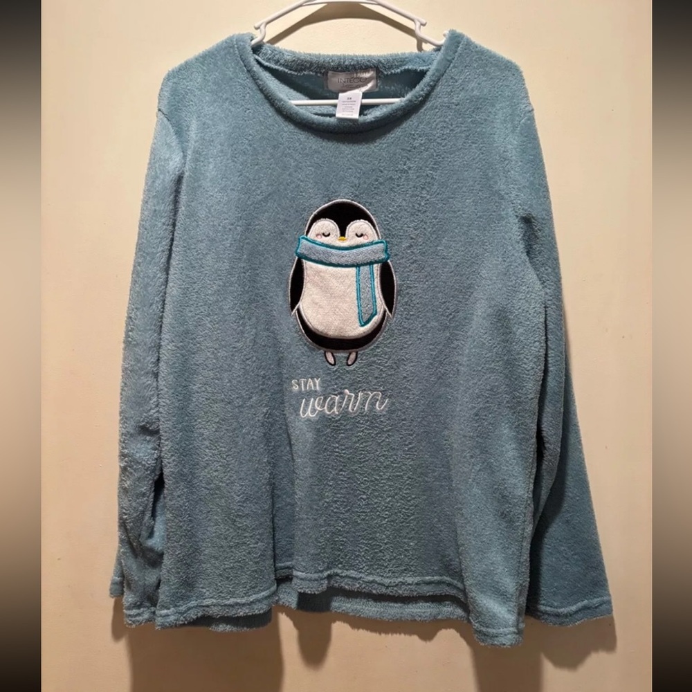 Blue Penguin Fleece Pullover